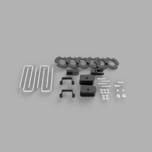 406029 | Traxda 3-3.5 Inch Front / 1.5 Inch Rear Suspension Lift Kit (2007-2018 Silverado, Sierra 1500 4WD)