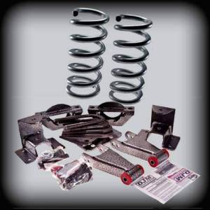 DJM Suspension - DJM2099-24 | DJM Suspension 2 Inch Front / 4 Inch Lowering Kit (2003-2006 Silverado, Sierra 1500 2WD | Crew Cab with Welded Eye Hanger ONLY) - Image 1