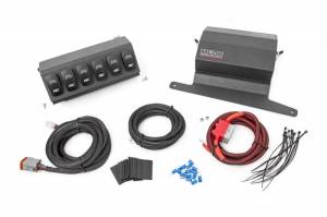 70963 | Rough Country Multiple Light Controller For Jeep Gladiator JT (2020-2022) / Wrangler 4xe (2021-2023) / Wrangler JL (2018-23) | Upper Dash Kit