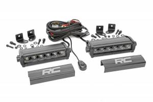 Rough Country - 70706BL | 6-inch Cree LED Light Bars (Pair | Black Series) - Image 1