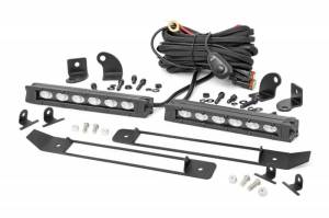 Rough Country - 70783 | Rough Country Dual 6 Inch LED Grille Kit For Ram 1500 2/4WD | 2019-2023 | Black Series - Image 1