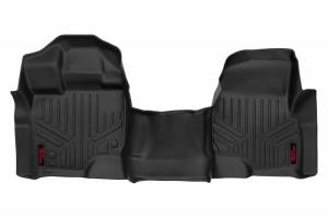 M-5115 | Rough Country Floor Mats For Ford F-150 (2015-2024) / Lighting (2022-2024) / Raptor (2017-2024) | Front Row, Front Bench Seat, Crew Cab