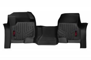 M-5117 | Rough Country Floor Mats For Ford F-250/F-350 Super Duty (2017-2024) | Front, Front Bench Seat, Crew Cab