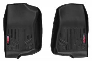 M-6150 | Rough Country Floor Mats For Jeep Gladiator JT (2020-2024) / Wrangler JL (2018-2023) / Wrangler Unlimited (2018-2024) | Front