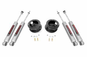 37730A | Rough Country 2.5 Inch Leveling Kit For Ram 2500 (2014-2023) / 3500 (2013-2023) 4WD | N3 Shocks, Factory Rear Leaf Springs