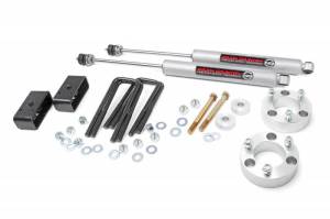 74530 | Rough Country 3 Inch Lift Kit For Toyota Tacoma 2/4WD | 2005-2023 | Front No Struts (Aluminum Spacer), Rear N3 Shocks