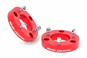 863RED | Rough Country 2 Inch Leveling Kit For Nissan Titan (2004-2024) | Red