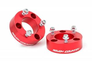 865RED | 2.5in Nissan Leveling Strut Extensions | Red (05-24 Frontier / 05-15 Xterra)