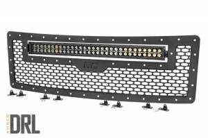 70231 | Ford Mesh Grille w/30in Dual Row Black Series LED w/ Amber DRL (09-14 F-150)