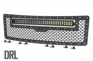 70232 | Ford Mesh Grille w/30in Dual Row Black Series LED w/ Cool White DRL (09-14 F-150)