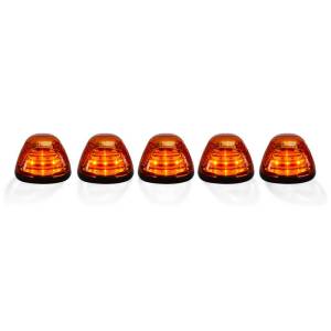 264143AMHP | (5-Piece Set) Amber Cab Roof Light Lens with Amber High-Power OLED Bar-Style LED’s – Complete Kit With Wiring & Hardware