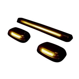 264156AMHP | (3-Piece Set) Amber Cab Roof Light Lens with Amber High-Power OLED Bar-Style LED’s