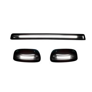 264156WHBKHP | (3-Piece Set) Smoked Cab Roof Light Lens with White High-Power OLED Bar-Style LED’s