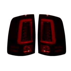 264369RBK | OLED Tail Lights (Replaces Factory OEM Halogen Tail Lights) – Dark Red Smoked Lens