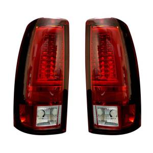 264373RD | Recon OLED Tail Lights For Chevrolet Silverado / GMC Sierra | 1999-2007 | Red Lens