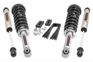 56971 | Rough Country 2 Inch Lift Kit With N3 Struts And V2 Monotube Shocks For Ford F-150 2/4WD | 2014-2020