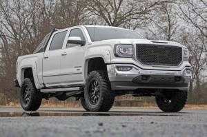 Rough Country - 17450 | Rough Country 7 Inch Lift Kit For Chevrolet Silverado / GM Sierra 1500 (2014-2018) | Control Arm: Stock Cast Aluminum/Stamped Steel, Front Vertex Adjustable Coilovers, Rear Vertex Adjustable Shocks - Image 2
