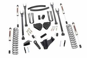 58070 | 6 Inch Ford Suspension Lift Kit w/ V2 Montoube Shocks (Diesel Engine, With Overloads)