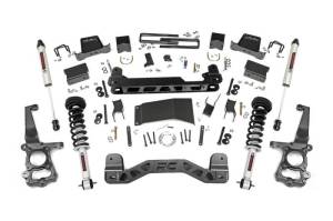 55771 | 6 Inch Ford Suspension Lift Kit w/ Lifted Strtus, V2 Monotube Shocks