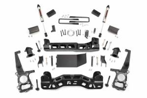 57470 | 4 Inch Ford Suspension Lift Kit w/ Strut Spacers, V2 Monotube Shocks