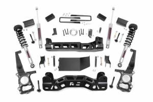 57432 | 4 Inch Ford Suspension Lift Kit w/ Lifted Struts, Premium N3 Shocks