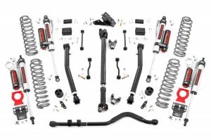 Rough Country - 62850 | Rough Country 3.5 Inch Lift Kit With Adjustable Control Arm For Jeep Wrangler JL | 2018-2023 | Vertex Reservoir Shocks, Non-Rubicon - Image 1