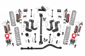 Rough Country - 65450 | Rough Country 3.5 Inch Lift Kit With Control Arm Drop Brackets For Jeep Wrangler JL Unlimited 4WD | 2018-2023 | Vertex Reservoir Shocks, Non-Rubicon - Image 1