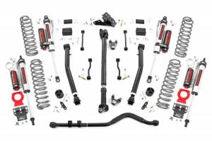 Rough Country - 65550 | Rough Country 3.5 Inch Lift Kit For Jeep Wrangler JL Unlimited | 2018-2023 | Vertex Reservoir Shocks, Non-Rubicon - Image 1
