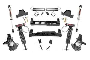 26357 | Rough Country 7.5 Inch Lift Kit For Chevrolet Silverado / GMC Sierra 1500 | 2007-2013 | Vertex Coilovers, V2 Monotube Shocks