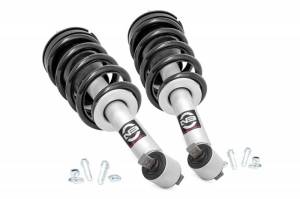 501065 | Rough Country 2 Inch N3 Loaded Leveling Struts (2019-2025 Silverado, Sierra 1500 2WD/4WD | Gas Engine ONLY)