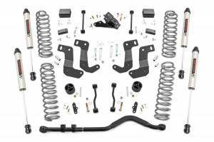 Rough Country - 66870 | Rough Country 3.5 Inch Lift Kit With Control Arm Drop Brackets For Jeep Wrangler JL Unlimited 4WD | 2018-2023 | V2 Monotube Shocks - Image 1
