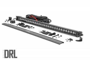 Rough Country - 70730BLDRL | 30-inch Cree LED Light Bar - (Single Row | Black Series w/ Cool White DRL) - Image 1