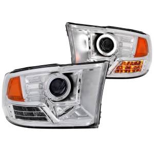 111160 | Projector Headlights w/ Halo Chrome (SMD LED)