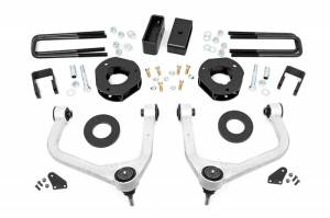 29601 | Rough Country 3.5 Inch Lift Kit With Aluminum Control Arms (2019-2025 Silverado, Sierra 1500 2WD/4WD | Multi Leaf Springs | Adaptive Ride Control Models ONLY)