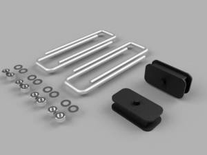 705016 | Traxda 1.0 Inch Rear Block and U Bolt Kit (2005-2024 Frontier 2WD/4WD, 2009-2013 Equator 2WD/4WD)