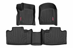 M-60305 | Rough Country Floor Mats Jeep Grand Cherokee WK2 (2013-2022) | Front & Rear Row, Factory "Post" Style Floor Mat Connector