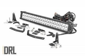 70646DRLA | Nissan 20in LED Bumper Kit | Chrome Series w/ Amber DRL (16-21 Titan XD)