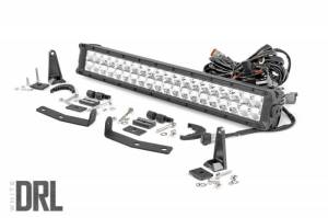 70646DRL | Nissan 20in LED Bumper Kit | Chrome Series w/ White DRL (16-21 Titan XD)