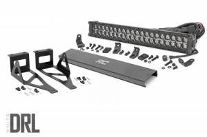 Rough Country - 70665DRL | Ford 20in LED Bumper Kit | Black Series w/ White DRL (05-07 F-250/350) - Image 1