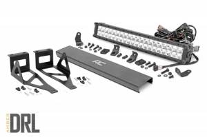 Rough Country - 70664DRLA | Ford 20in LED Bumper Kit | Chrome Series w/ Amber DRL (05-07 F-250/350) - Image 1