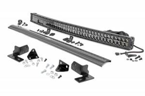 70682DRL | Ford 40-inch Curved LED Light Bar Bumper Kit | Black Series w/ White DRL (11-16 F-250 Super Duty)