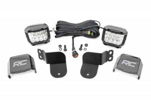 93023 | Polaris Dual LED Cube Kit - Black Series w/ 3in Osram Wide Angle LED (16-21 General)