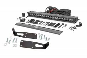 70568BLDRL | Dodge Hidden Bumper Kit w/ 20-inch LED Light Bar| Black Series w/ White DRL (03-18 Ram 2500/3500)