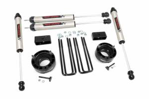 36270 | Rough Country 2.5 Inch Lift Kit For Dodge 1500 4WD | V2 Monotube Shocks
