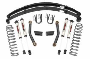 630X70 | Rough Country 3 Inch Suspension Lift Kit with V2 Monotube Shocks Rear Leafs (1984-2001 Cherokee XJ 2WD/4WD)