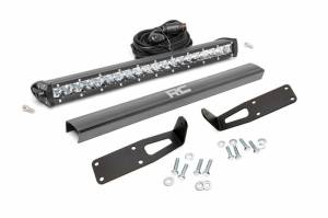 70609 | Dodge Hidden Bumper Kit w/ 20-inch LED Light Bar| Chrome Series (03-18 Ram 2500/3500)