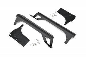 70503 | Jeep 50-inch Straight LED Light Bar Upper Windshield Mounts (97-06 TJ)