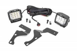70793 | LED Light | Ditch Mount | 3" Chrome Wide Angle Pair | Toyota 4Runner (2010-2023)