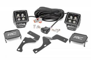 Rough Country - 70798 | LED Light | Ditch Mount | 2" Black Pair | Amber DRL | Toyota 4Runner (2010-2023) - Image 1