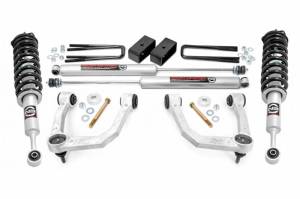 74231 | Rough Country 3.5 Inch Lift Kit With Upper Control Arms For Toyota Tacoma 2/4WD | 2005-2023 | Front Lifted Struts, Rear N3 Shocks